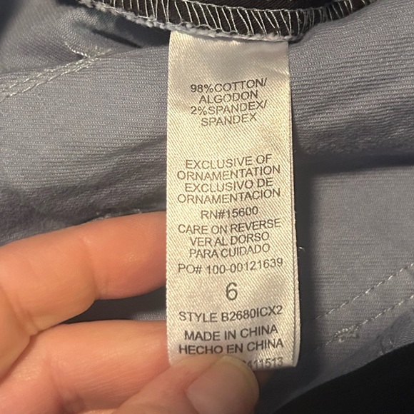 Democracy Women's Blue Cargo Pants Sz 6 - Picture 6 of 7